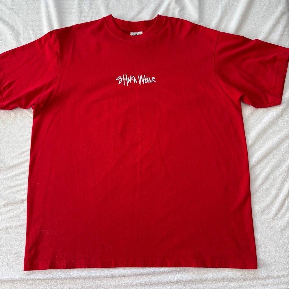 Shaka Wear Men's Vibrant Red Short Sleeve Tee